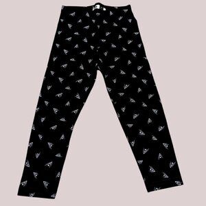 Pepco Full length Soft Cotton leggings Skinny Fit stretchy Black Arrows NWOT